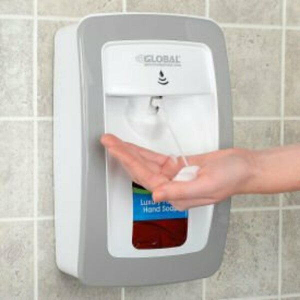 Kutol Products GEC&#153; Automatic Dispenser for Foam Hand Soap/Sanitizer - White/Gray MSL09WH32GLO